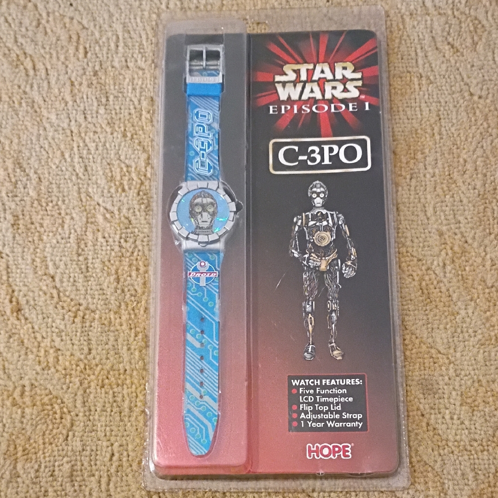 Star Wars C-3PO Watch with Blue Strap
